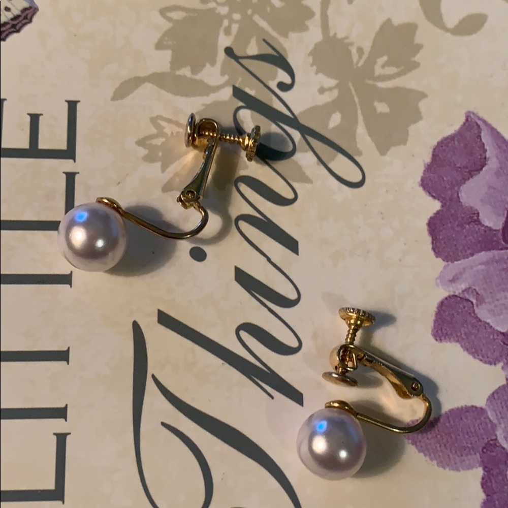 Vintage Marvella clip on earrings & screw back